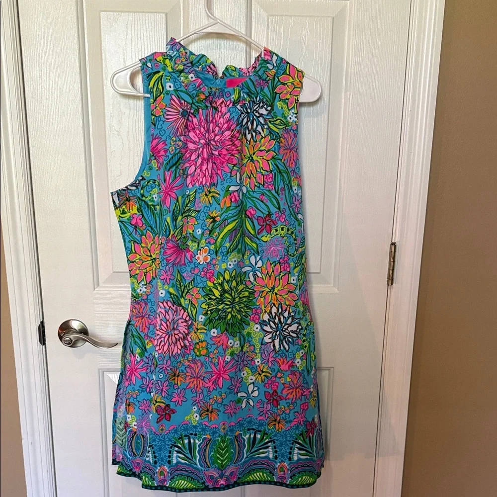 Lilly Pulitzer Turquoise, Pink & Green Floral Romper - Worn once - Picture 6 of 8
